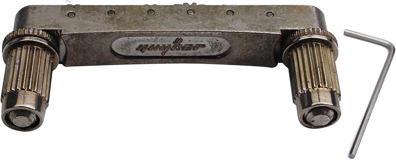 guyker Guitar Tune-O-Matic Roller Saddle Bridge Replacement Part Compatible with Gibson Les Paul LP SG Style 6 String Electric Guitar - GM005, Rust Color - Image 3